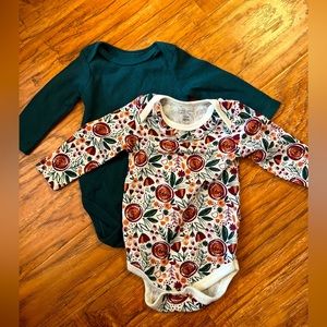 Two light weight baby onesies